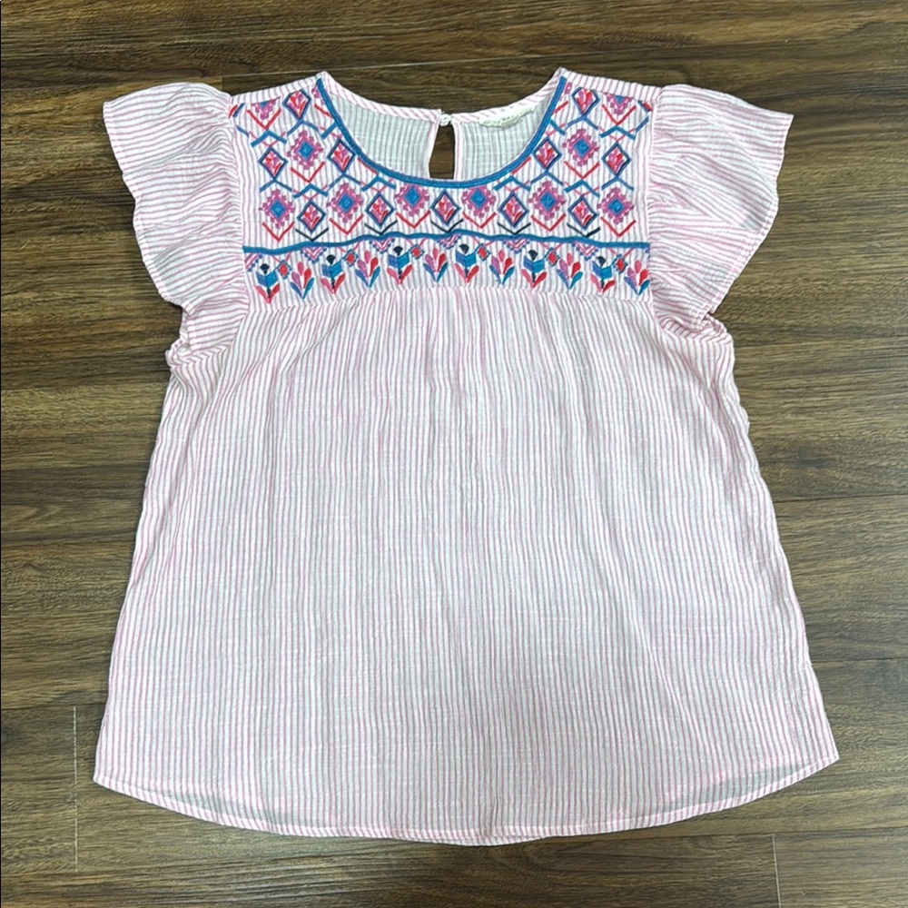 Women’s Blu Pepper Embroidered Top Size Large